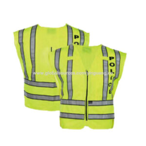 100% polyester mesh day and night safety vest for ANS/ISEA 107-2010