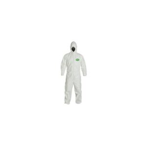 PROGARD™ PREMIUM HEAVY-DUTY BREATHABLE WHITE SMS COVERALLS WITH ATTACHED HOOD