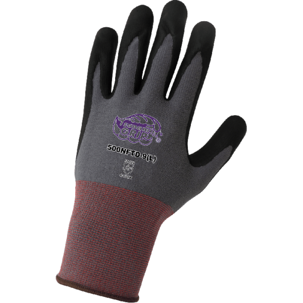 TSUNAMI GRIP® LIGHTWEIGHT SEAMLESS DOTTED NEW FOAM TECHNOLOGY PALM COATED GLOVES