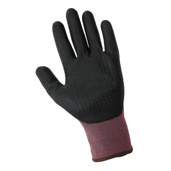 TSUNAMI GRIP® LIGHTWEIGHT SEAMLESS DOTTED NEW FOAM TECHNOLOGY PALM COATED GLOVES