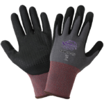 TSUNAMI GRIP® LIGHTWEIGHT SEAMLESS DOTTED NEW FOAM TECHNOLOGY PALM COATED GLOVES