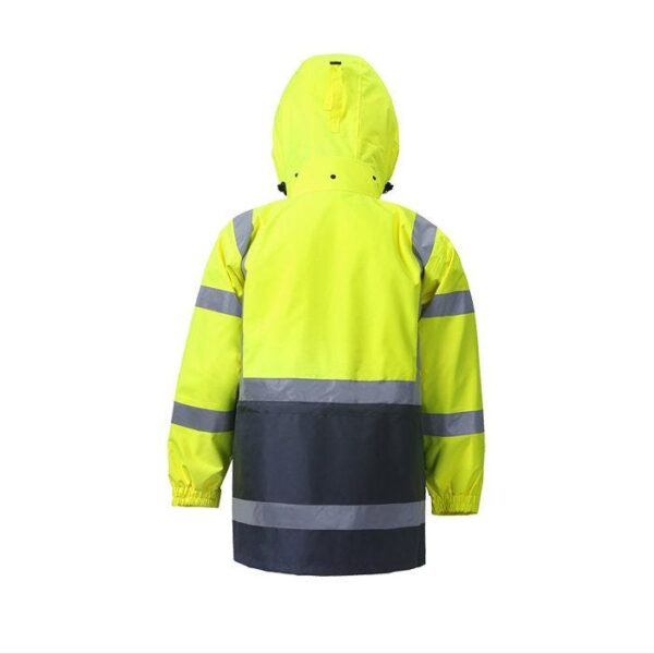 CLASS 3 HIGH VIZ YELLOW RAIN PARKA