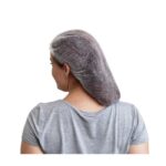 21" PLEATED WHITE BOUFFANT CAP