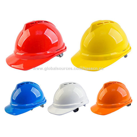 Suspension Hard Hat, Construction Hard Hat for Safety, with Cotton Brow Pad, Vents, and Flexible Attachment Points
