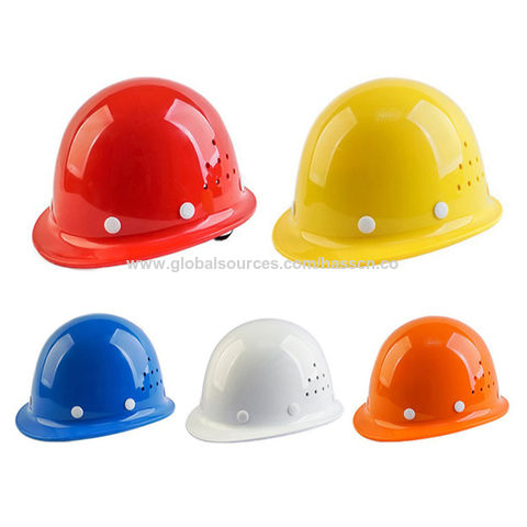 Suspension Hard Hat, Construction Hard Hat for Safety, with Cotton Brow Pad, Vents, and Flexible Attachment Points