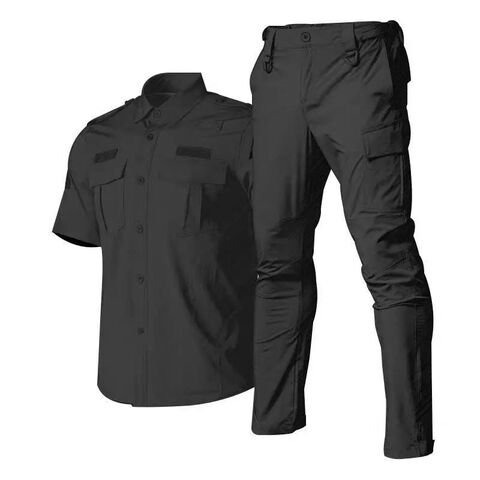 Custom design Short Sleeve Shirt Cargo Pants suit sets Work Wear tactical clothing