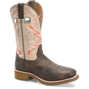 DOUBLE-H 11" ROGAN STEEL TOE SQUARE TOE ROPER; 10.5W