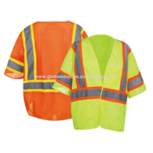 100% polyester mesh day and night safety vest for ANS/ISEA 107-2010