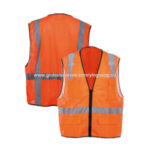 100% polyester mesh day and night safety vest for ANS/ISEA 107-2010