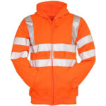 High Visibility Hi Vis Safety Hooded Sweatshirt