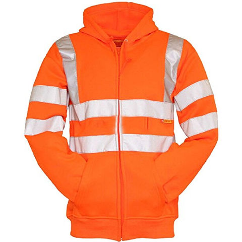 High Visibility Hi Vis Safety Hooded Sweatshirt