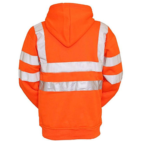 High Visibility Hi Vis Safety Hooded Sweatshirt