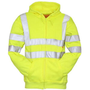 High Visibility Hi Vis Safety Hooded Sweatshirt