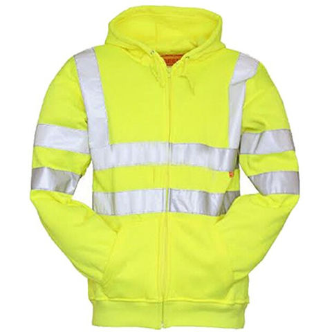 High Visibility Hi Vis Safety Hooded Sweatshirt