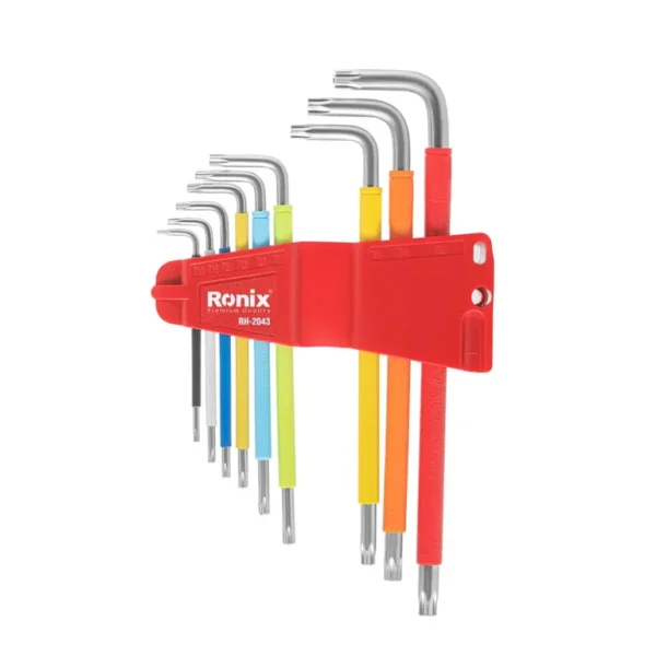 Mult Color Extra Long Arm Torx Key Set (9pcs)