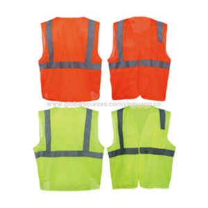 100% polyester mesh day and night safety vest for ANS/ISEA 107-2010