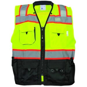 FROGWEAR® HV PREMIUM HIGH-VISIBILITY SURVEYORS SAFETY VEST - GLO-099