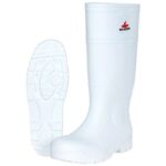 16IN WHITE WP PVC BOOTS, PLAIN TOE