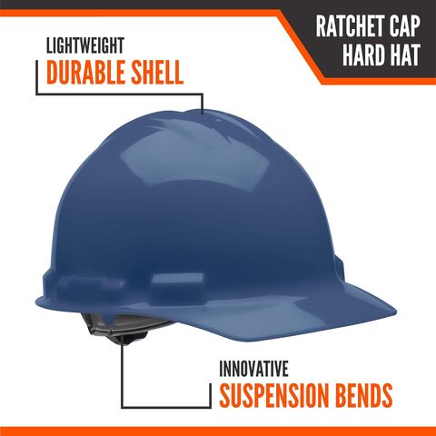 Wholesale 4 Pt. Suspension Hard Hat, Ratchet Cap Style, Construction Hard Hat for Safety