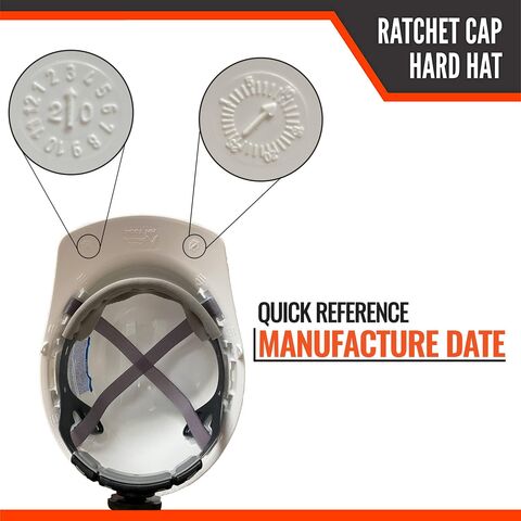 Wholesale 4 Pt. Suspension Hard Hat, Ratchet Cap Style, Construction Hard Hat for Safety