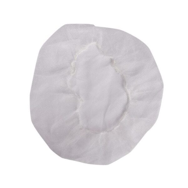 DISPOSABLE WHITE NYLON HAIR NETS 24"