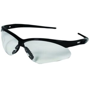 V30 NEMESIS* SAFETY EYEWEAR, BLACK FRAME/CLEAR LENS - KIM25676