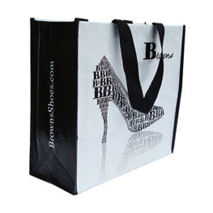 Classic Laminated Woven Shopping Bag