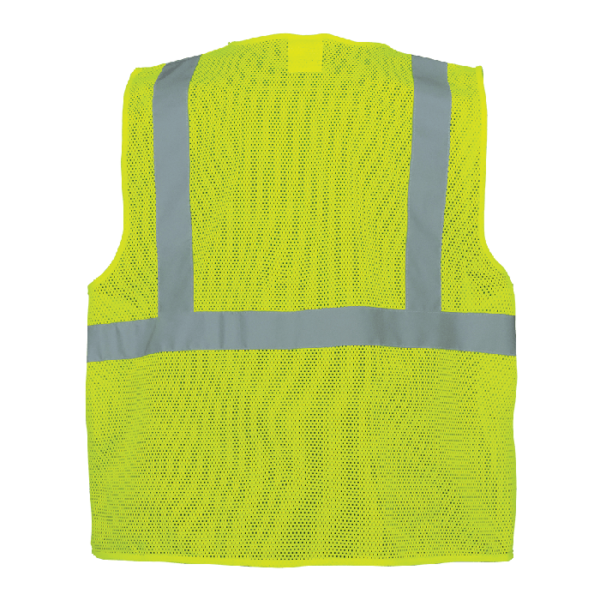FROGWEAR® HV HIGH-VISIBILITY LIGHTWEIGHT MESH POLYESTER SAFETY VEST