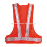 Safety Vest, 100% polyester mesh LED