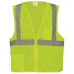 FROGWEAR® HIGH-VISIBILITY LIGHTWEIGHT MESH POLYESTER SAFETY VEST