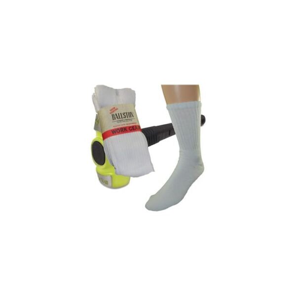 WORK GEAR QUARTER SOCK WHITE