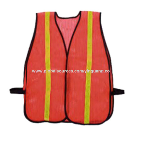 100% polyester mesh day and night safety vest for ANS/ISEA 107-2010