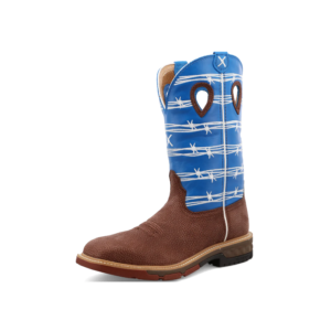 12" WESTERN WORK BOOT BLUE 10EE