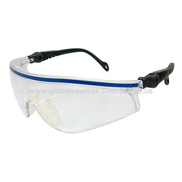 Trendy Safety Glasses with Ratchet-Action Temple Design, Made of PC Frame and PC Lens