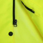 CLASS 3 WATER REPELLENT HIGH VIZ YELLOW RAIN JACKET