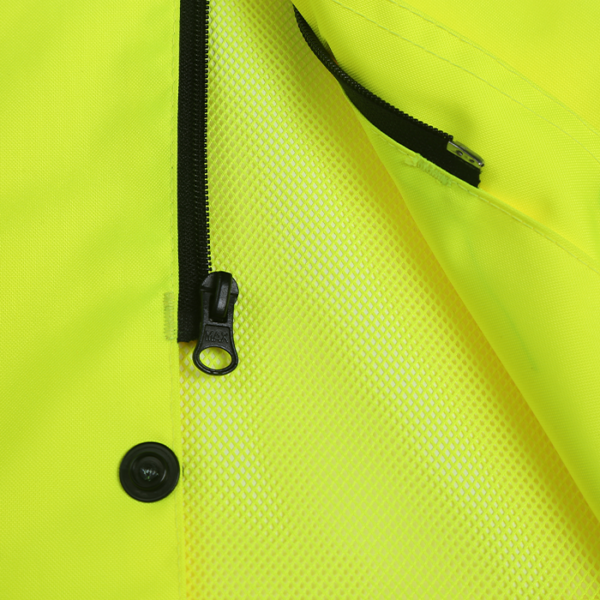 CLASS 3 WATER REPELLENT HIGH VIZ YELLOW RAIN JACKET