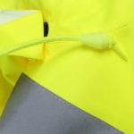 CLASS 3 WATER REPELLENT HIGH VIZ YELLOW RAIN JACKET