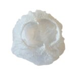 21" PLEATED WHITE BOUFFANT CAP