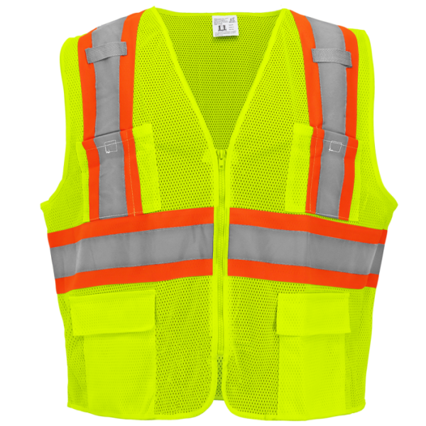 MESH SURVEYOR VEST CLASS 2 LIME