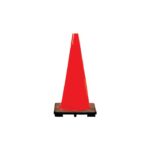 TRAFFIC CONE 12"ORANGE -BLACK BASE 1.5LB - JBCTC12