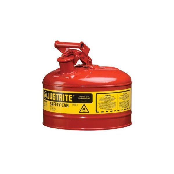 JUSTRITE TYPE 1 RED 2.5 GALLON STEEL SAFETY CAN