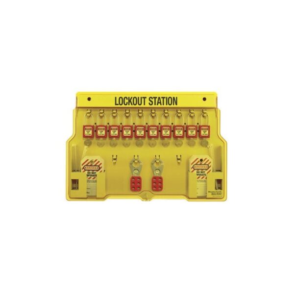 MASTER LOCK® SAFETY SERIES™ THERMOPLASTIC 10-LOCK STATION