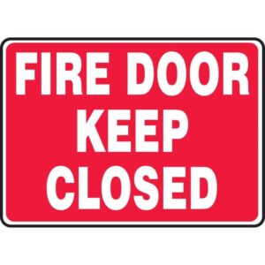 10X14 FIRE DOOR KEEP CLOSED VP