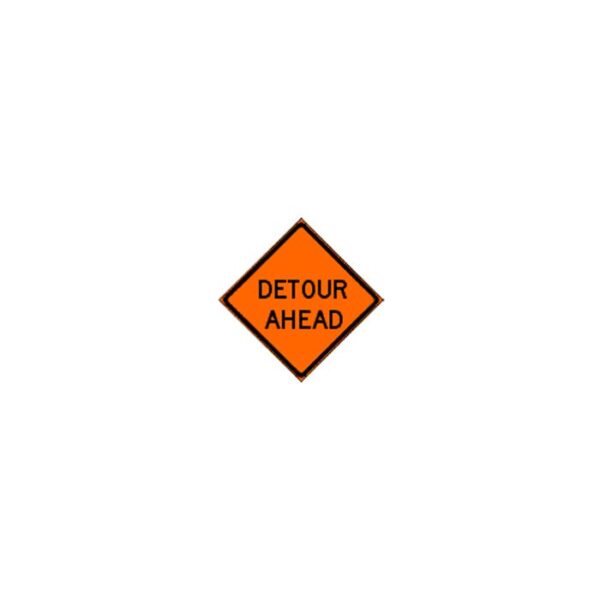ROLL-UP SIGN 48" DETOUR AHEAD LEGEND