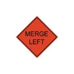 ROLL-UP SIGN 48" MERGE LEFT LEGEND