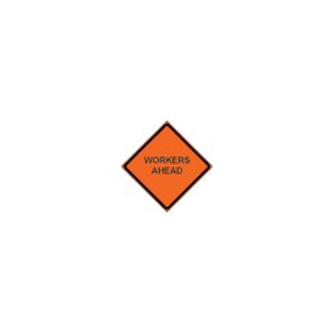 ROLL-UP SIGN 48" WORKERS AHEAD-LEGEND