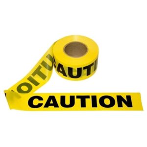 BARRICADE TAPE "CAUTION" YELLOW 3"X1000'