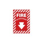 10"X14" FIRE EXTINGUISHER - PLASTIC SIGN