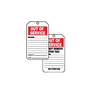 OUT OF SERVICE TAGS