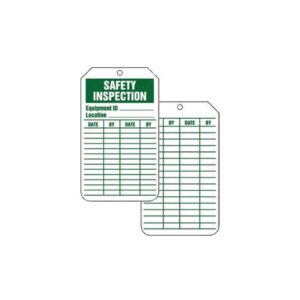 SAFETY INSPECTION TAGS